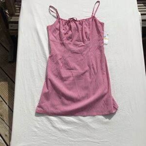 1 STATE Red and White Gingham Dress.  NWT - Original Price $89